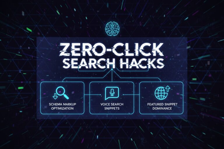 Zero-Click Search Hacks 2026 2 Discover proven AI SEO growth hacks that every CEO needs. Learn how to hack search rankings, dominate AI Overviews & drive massive traffic in 2025-2026. Zero-Click Search Hacks