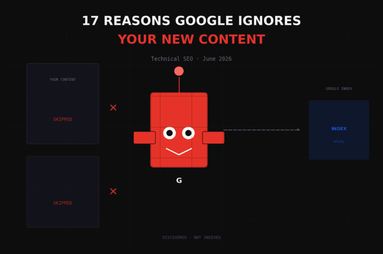 Google Ignores Your New Content: 17 Reasons 4 Discover proven AI SEO growth hacks that every CEO needs. Learn how to hack search rankings, dominate AI Overviews & drive massive traffic in 2025-2026. Google Ignores Your New Content