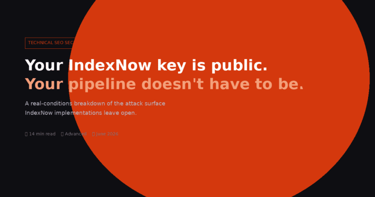 Your IndexNow key is public. Your submission pipeline doesn't have to be. 4 Discover proven AI SEO growth hacks that every CEO needs. Learn how to hack search rankings, dominate AI Overviews & drive massive traffic in 2025-2026. IndexNow key